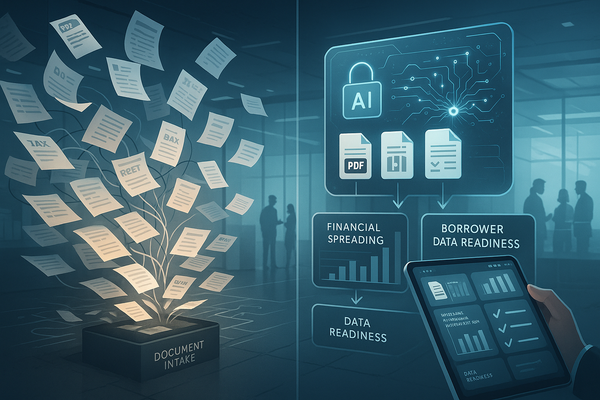 Revolutionizing Commercial Lending: Agentic AI for Efficient Intake, Financial Spreading, and Borrower Data Readiness